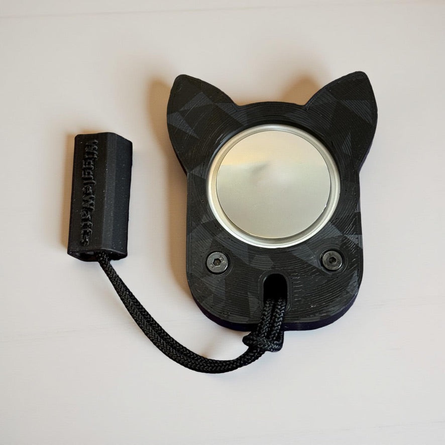 Luna the Cat AirTag Holder – Cute 3D Printed Tracker Case with Rope Loop | Secure & Stylish AirTag Accessory