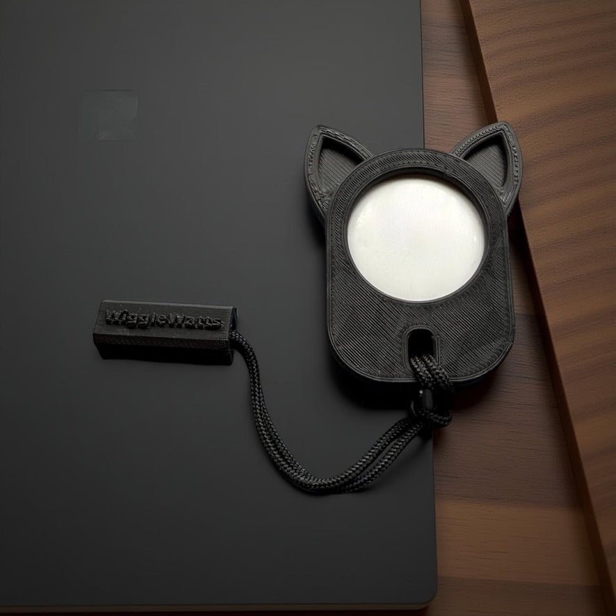 Luna the Cat AirTag Holder – Cute 3D Printed Tracker Case with Rope Loop | Secure & Stylish AirTag Accessory