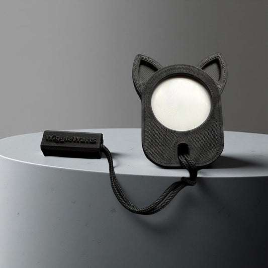 Luna the Cat AirTag Holder – Cute 3D Printed Tracker Case with Rope Loop | Secure & Stylish AirTag Accessory